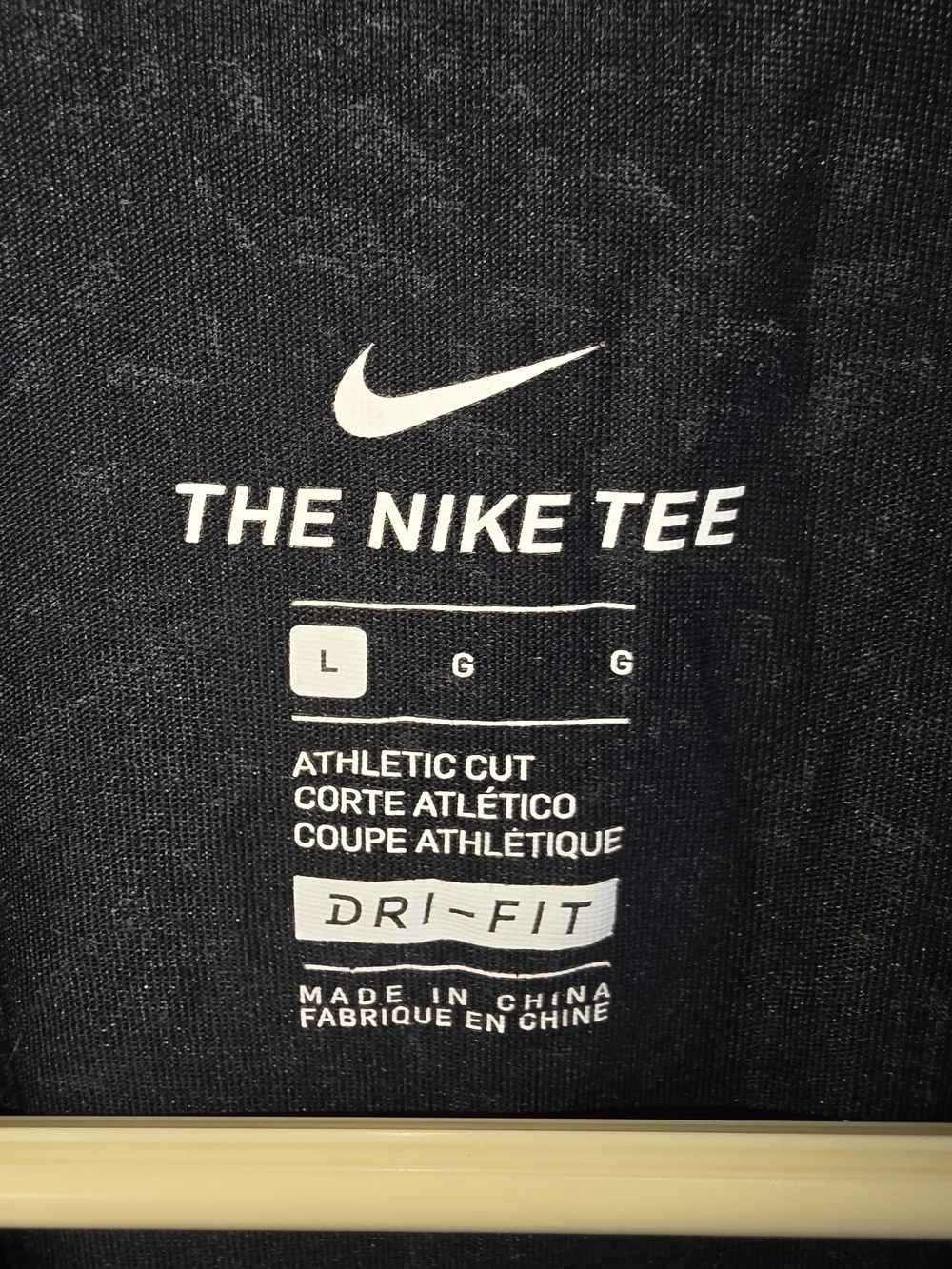 Nike Black Heather Tank Top with Neon Accent
